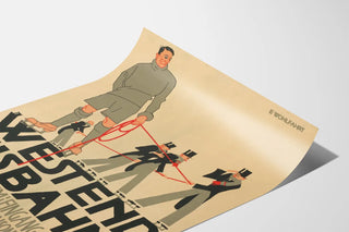 Vintage Westend Ice Rink Poster - Skating at Kaiserdamm