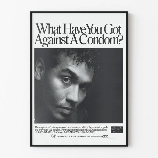 Awareness Poster on Condom Use - America Responds to AIDS