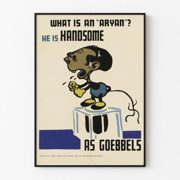 Soviet propaganda poster 1941 - What Is an 'Aryan'?