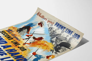 Agricultural Propaganda Poster Front Line and Rural Work