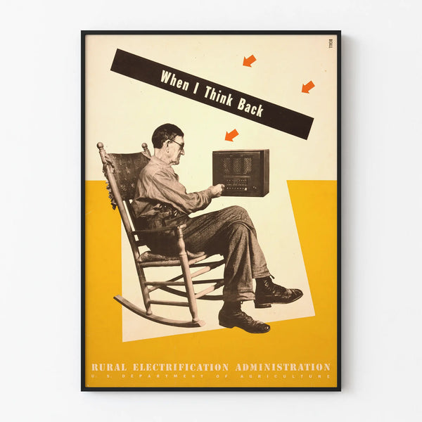 Vintage Rural Electrification Administration Decorative Poster