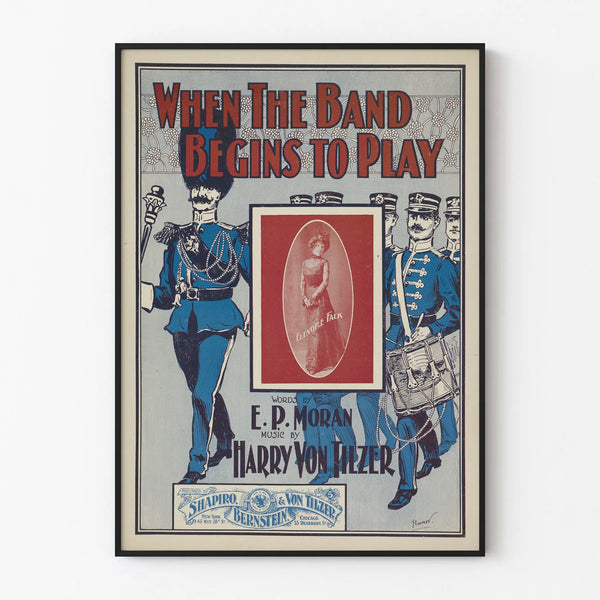 Vintage poster When The Band Begins To Play