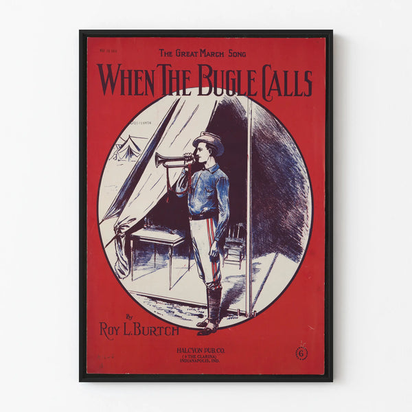 Vintage Poster When The Bugle Calls - Military Vintage Wall Decoration