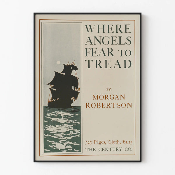 Vintage Decorative Poster Where Angels Fear to Tread - Marine Style