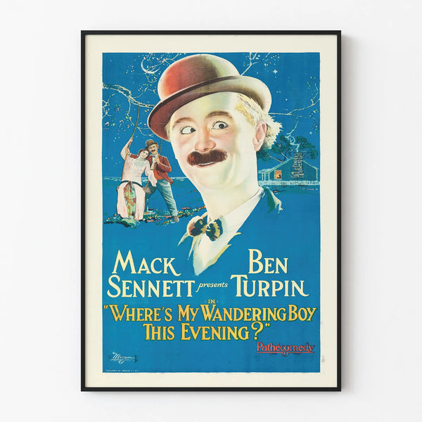 Vintage cinema poster Where's My Wandering Boy This Evening ?
