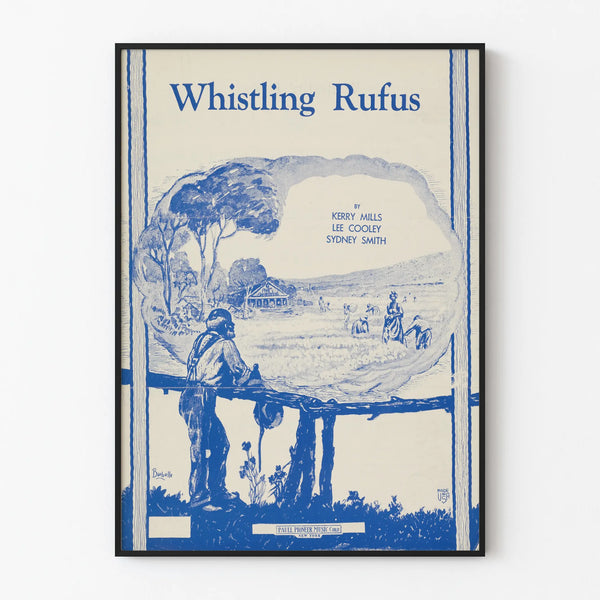 Vintage Decorative Poster Whistling Rufus
