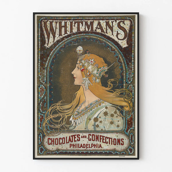 Vintage Poster of Whitman's Chocolates and Confections Philadelphia