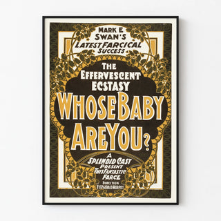 Vintage Poster Theatrical Whose Baby Are You