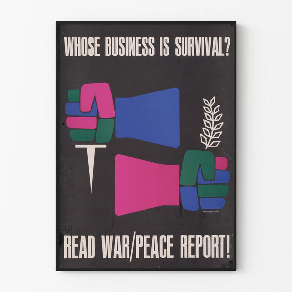 Wall Poster Whose Business is Survival - Graphic Style and Visual Impact