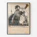 Vintage artistic poster dressed in medieval style
