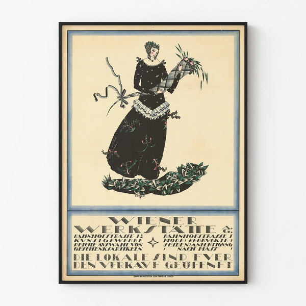 Vintage Wiener Werkstätte Poster – Fashion Illustration and Wall Decoration