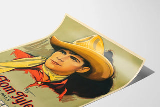 Vintage Western Poster Tom Tyler Wild To Go