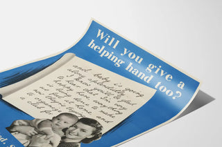 Vintage Poster Support and Solidarity with Baby