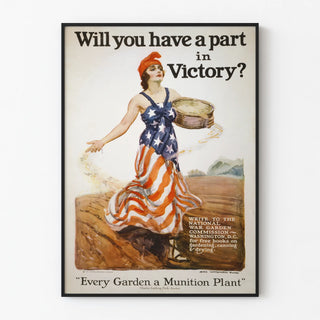 Vintage American poster - Will you have a part in Victory?