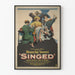 Vintage poster for the film Singed featuring Blanche Sweet and Warner Baxter
