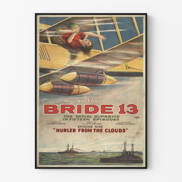 Vintage poster Bride 13 episode new - Retro cinema wall decor