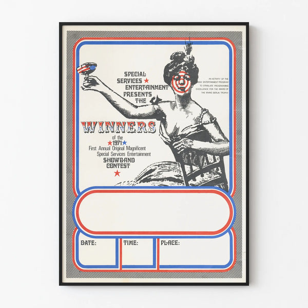 Vintage poster for the 1971 showband contest Special Services Entertainment