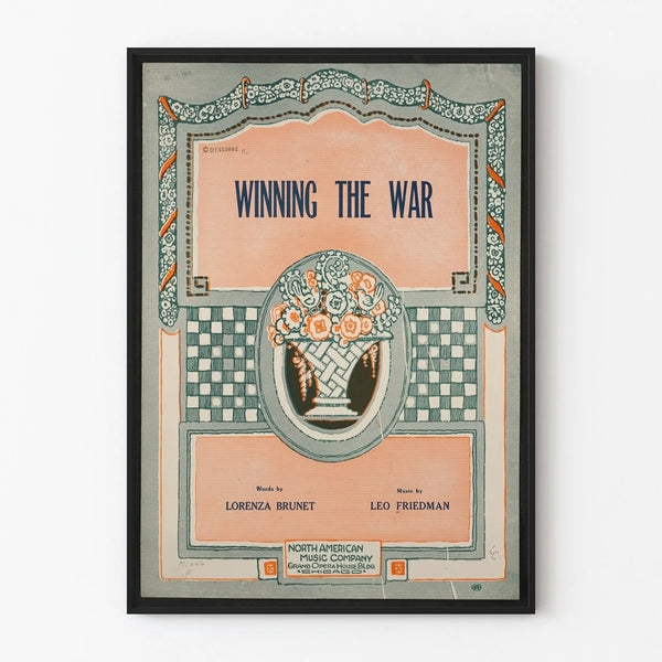 Decorative Vintage Poster Winning The War