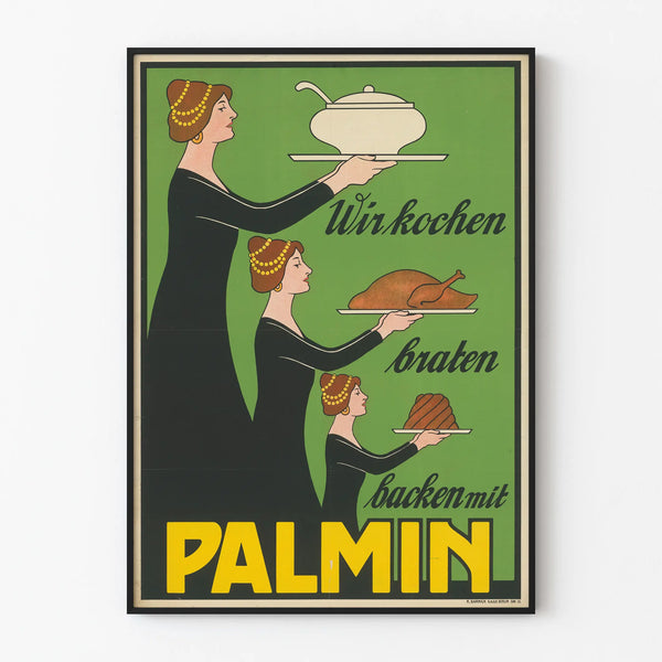 Vintage Advertising Poster Palmin for Kitchen Wall Decoration