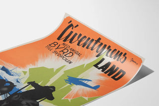 Vintage Poster Adventure in Admiral Byrd's Land at the South Pole