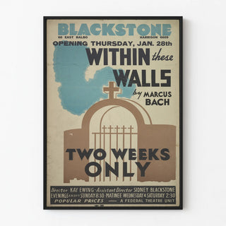 Vintage Theater Poster Within These Walls