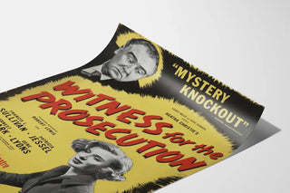 Vintage Poster of Witness for the Prosecution by Agatha Christie