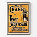 Vintage poster of Wm H Crane as Peter Stuyvesant