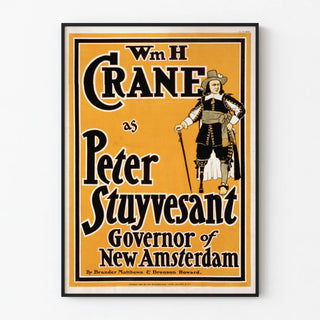 Vintage poster of Wm H Crane as Peter Stuyvesant