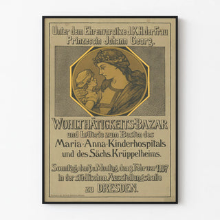 Vintage Poster Charité Infant Maria-Anna Children's Hospital