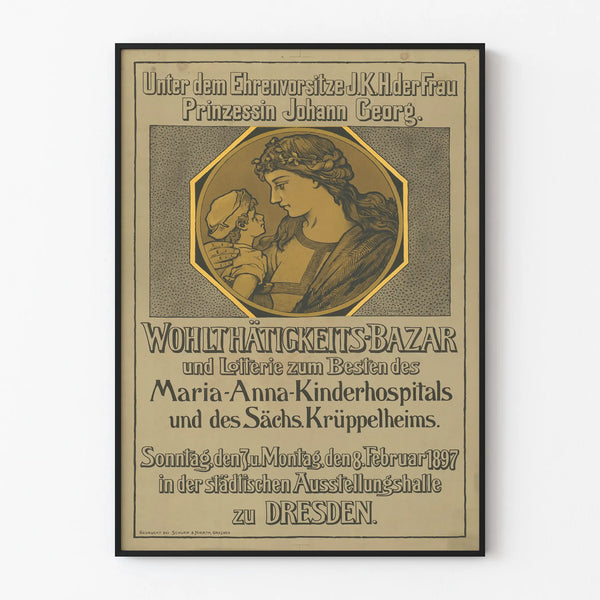 Vintage Poster Charité Infant Maria-Anna Children's Hospital
