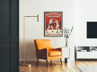 Vintage Poster Boxing Wolgast vs Nelson