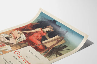 Vintage poster The Engravers of the 19th Century by Henri Beraldi