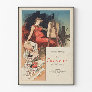Vintage poster The Engravers of the 19th Century by Henri Beraldi