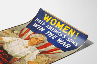 Vintage War Poster 1917 - Call to Women for the Liberty Loan