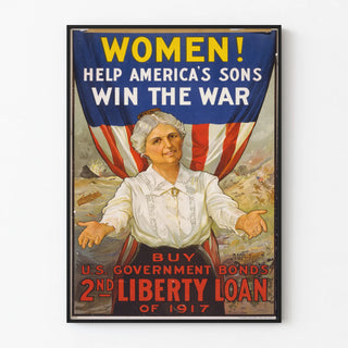 Vintage War Poster 1917 - Call to Women for the Liberty Loan