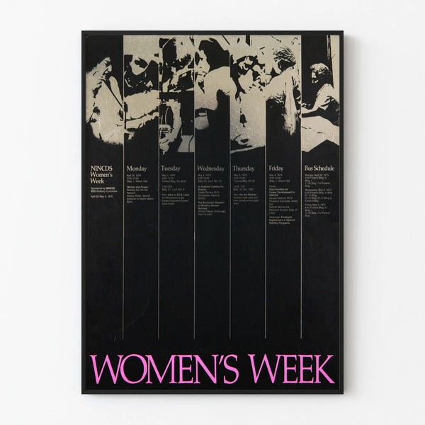 Vintage Decorative Poster Women's Week 1979 Artem Legrand