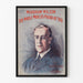 Vintage poster of Woodrow Wilson portrait and tribute
