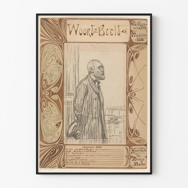 Vintage poster Woord & Beeld - Decorative illustration of the 19th century