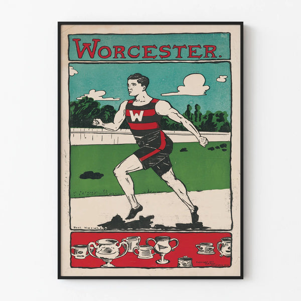 Vintage Running Poster Worcester