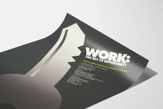 Work Key Poster: The Key to Opportunity for Wall Decoration