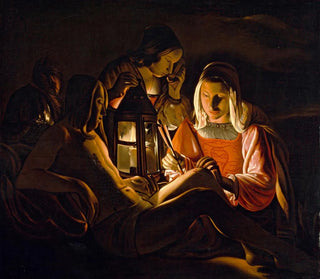 Saint Sebastian cared for by Saint Irene - Georges de La Tour Workshop — artwork view