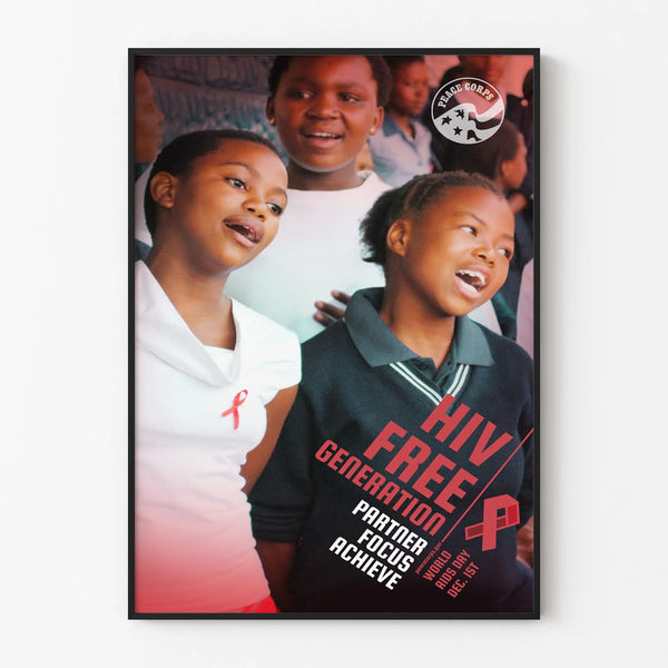 HIV Awareness Poster World AIDS Day Peace Corps