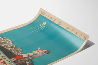Decorative Poster World Peace - Message Against War