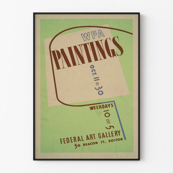 Retro WPA Paintings Poster - Vintage Wall Decoration