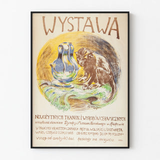 Exhibition Poster of Modern Fabrics and Ceramics 1905