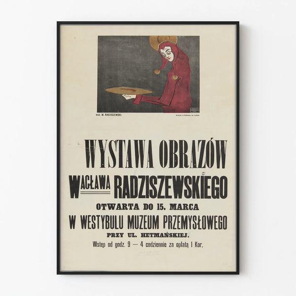 Vintage-style art exhibition poster - Original wall decoration