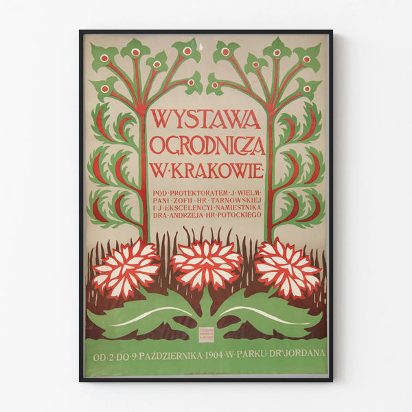 Vintage Poster for the Gardening Exhibition in Kraków 1904