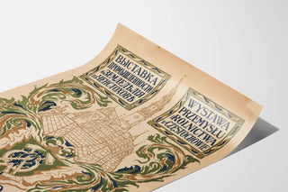 Vintage poster of the Industry and Agriculture Exhibition in Częstochowa 1909