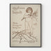 Vintage exhibition poster in pencil drawing style