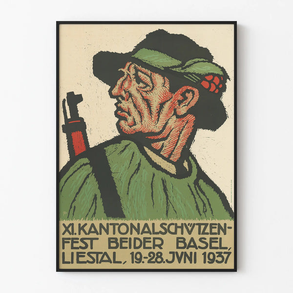 Vintage poster XI Kantonalschützenfest Beider Basel 1937